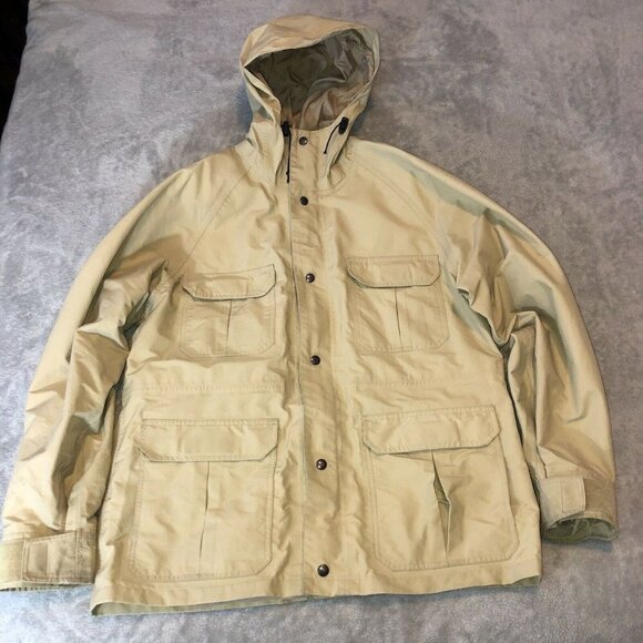 Vintage CABELAS Gortex Mens Hunting Jacket Hooded Parka Coat USA Made - Picture 3 of 13